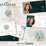 Healing Coach Logo Teal Green - Branding Kit