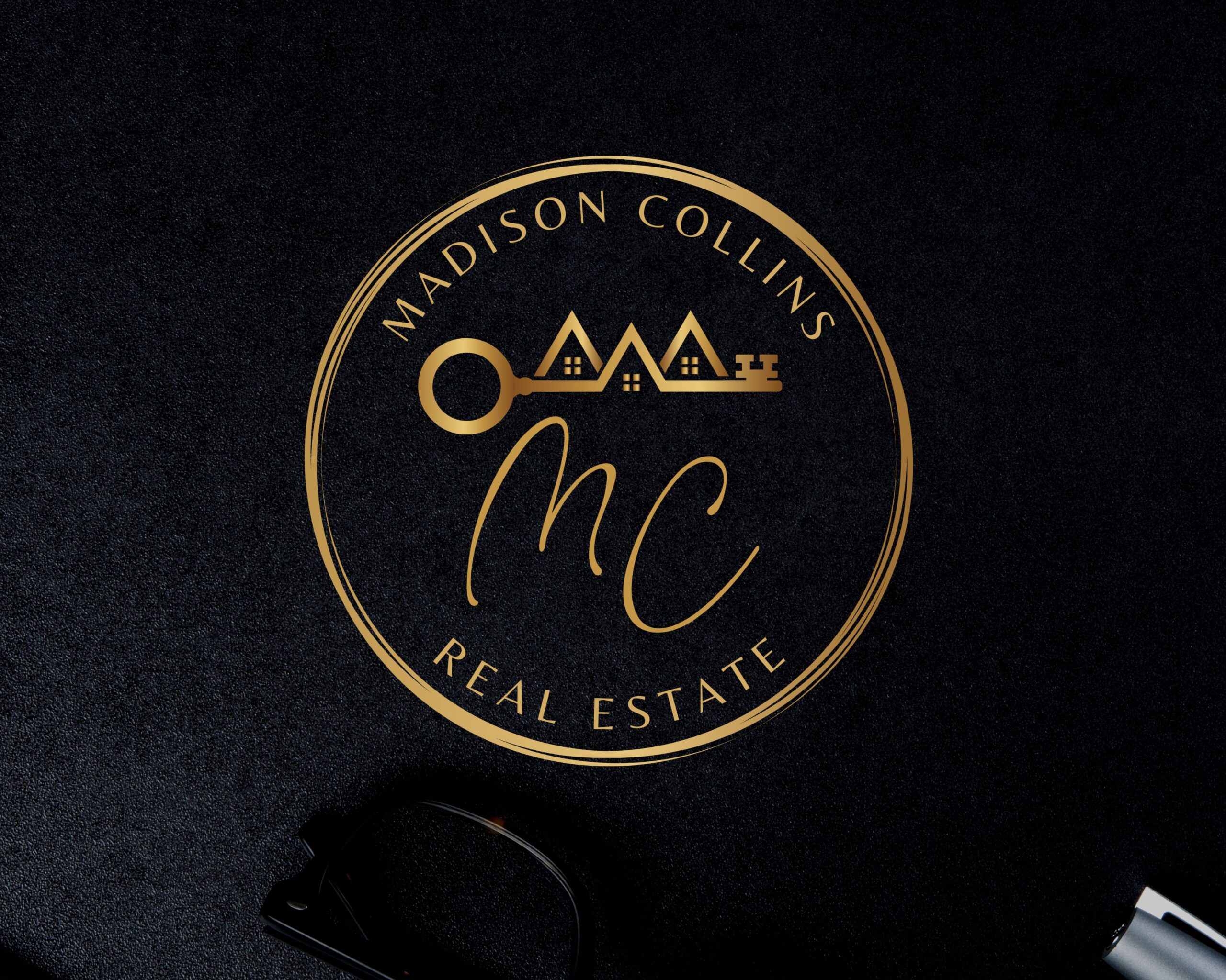 Signature Logo, House Key, Golden Logo