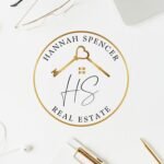 PREMADE BROKER LOGO, Real Estate Key Logo Heart Design, Signature Logo, House Logo, Golden Key, High-Quality Branding for Real Estate Agents