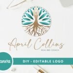 Healing Coach Logo Teal Green - Branding Kit