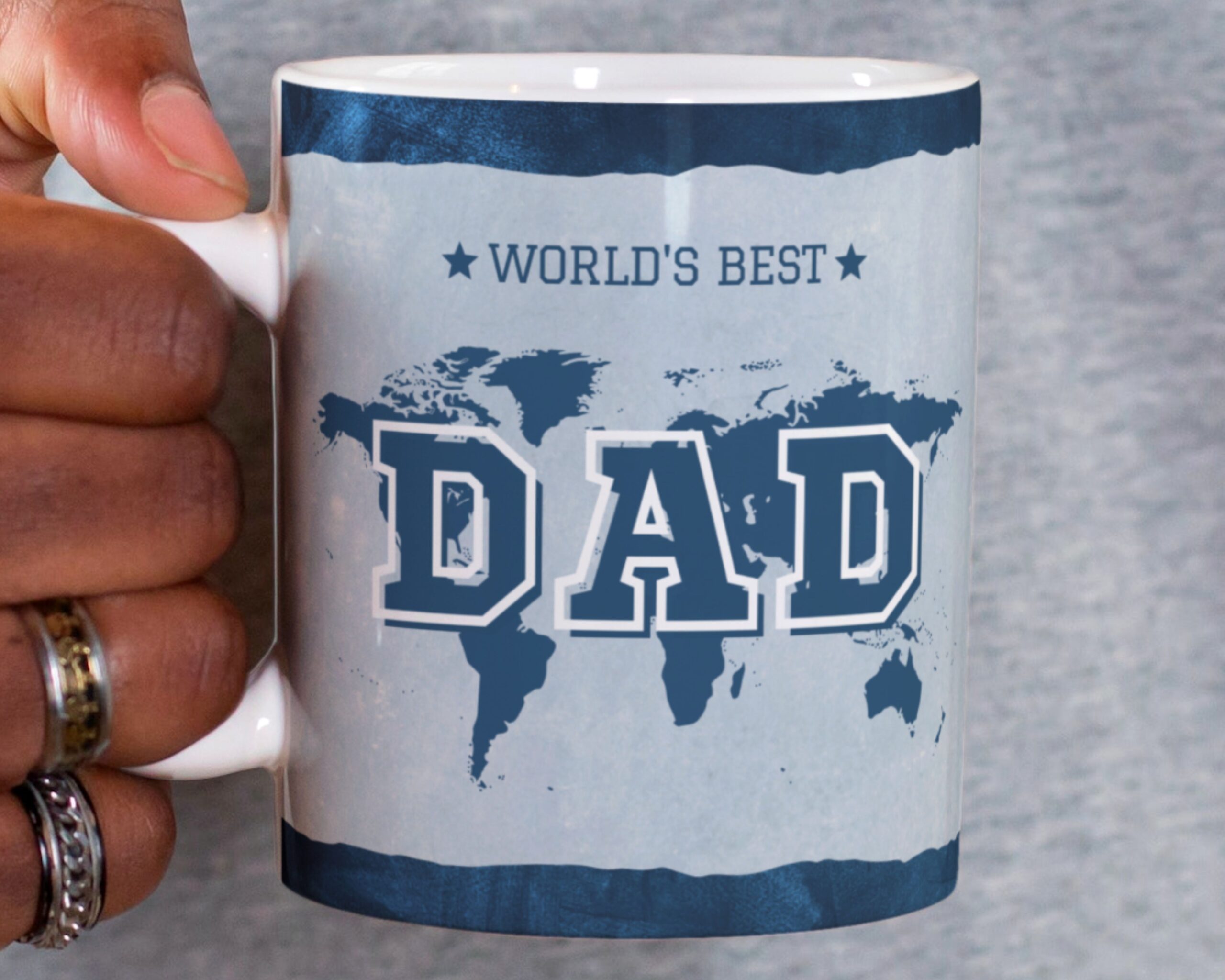 World's Best Dad Mug Design